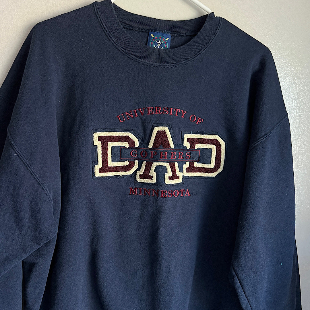 Vintage UofM Gophers Dad Crewneck Sweatshirt