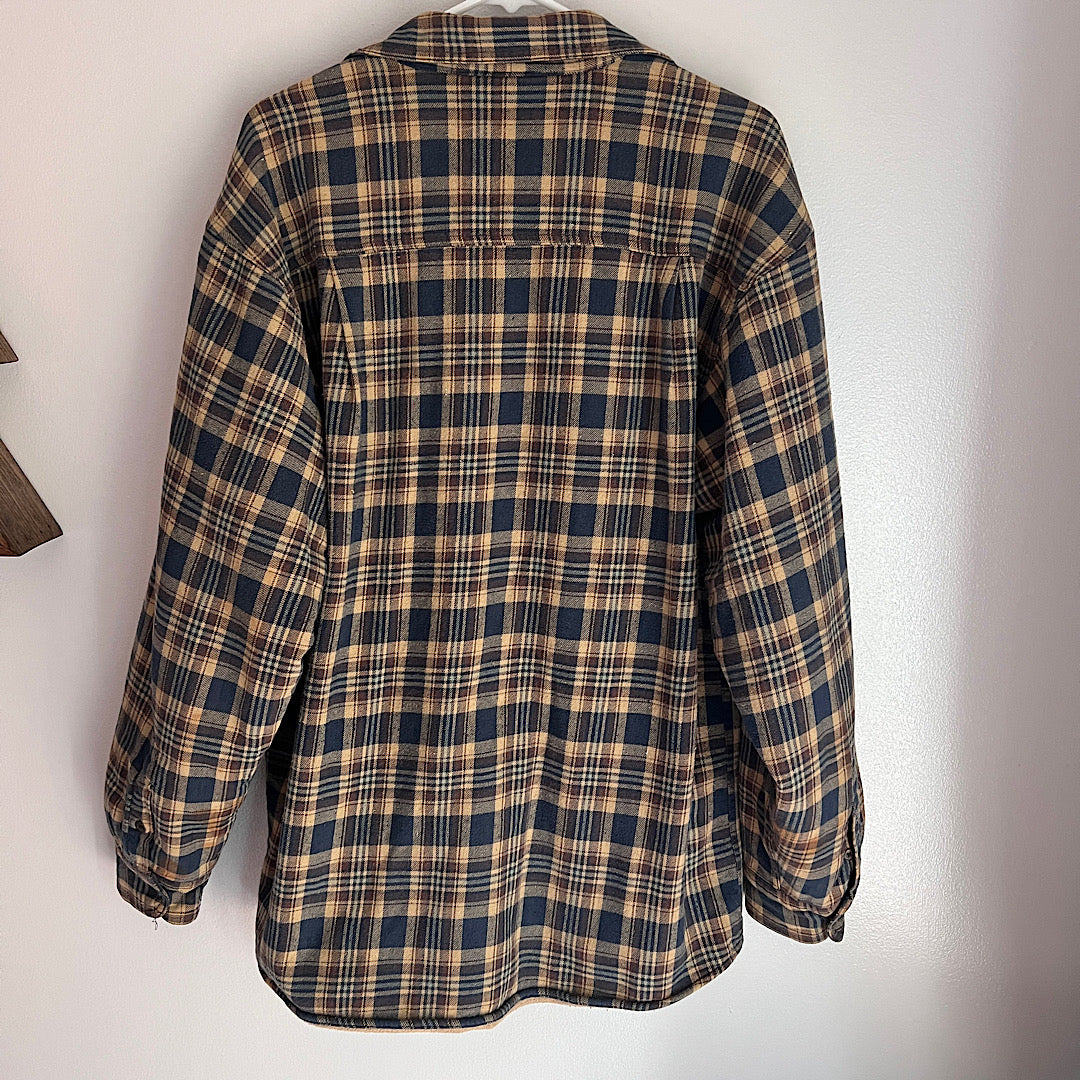 Vintage World Island Fleece Lined Flannel Shacket