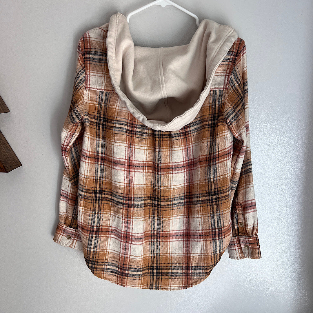American Eagle Hooded Flannel