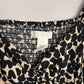 H&M Printed Black & Cream Top