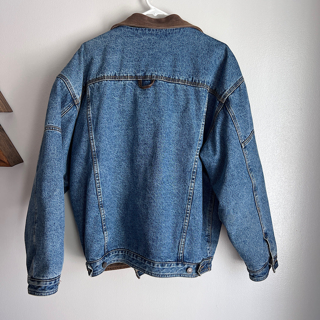 Vintage County Seat Flannel Lined Denim Jacket