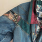 Vintage '80s Current Seen Denim Flannel Lined Jacket