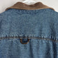 Vintage County Seat Flannel Lined Denim Jacket