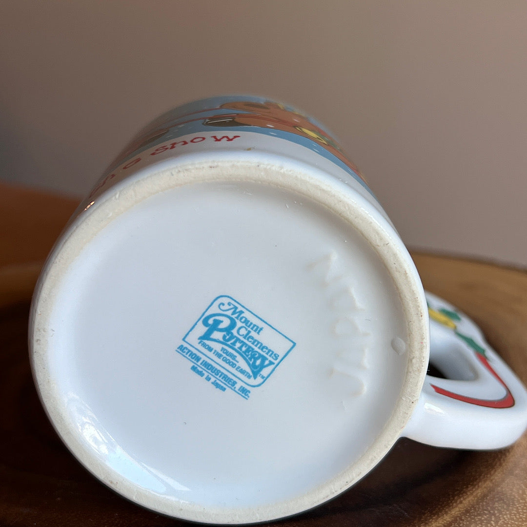 Vintage Reindeer Dashing Through The Snow Mug