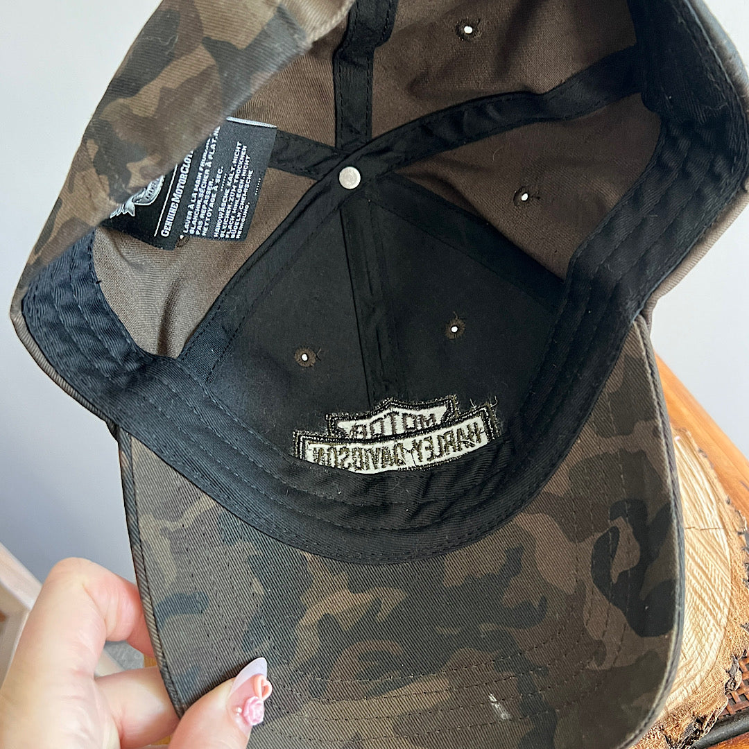 Harley Davidson Camo Adjustable Hat