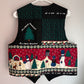 Vintage Handmade Quilted Snowman Christmas Vest