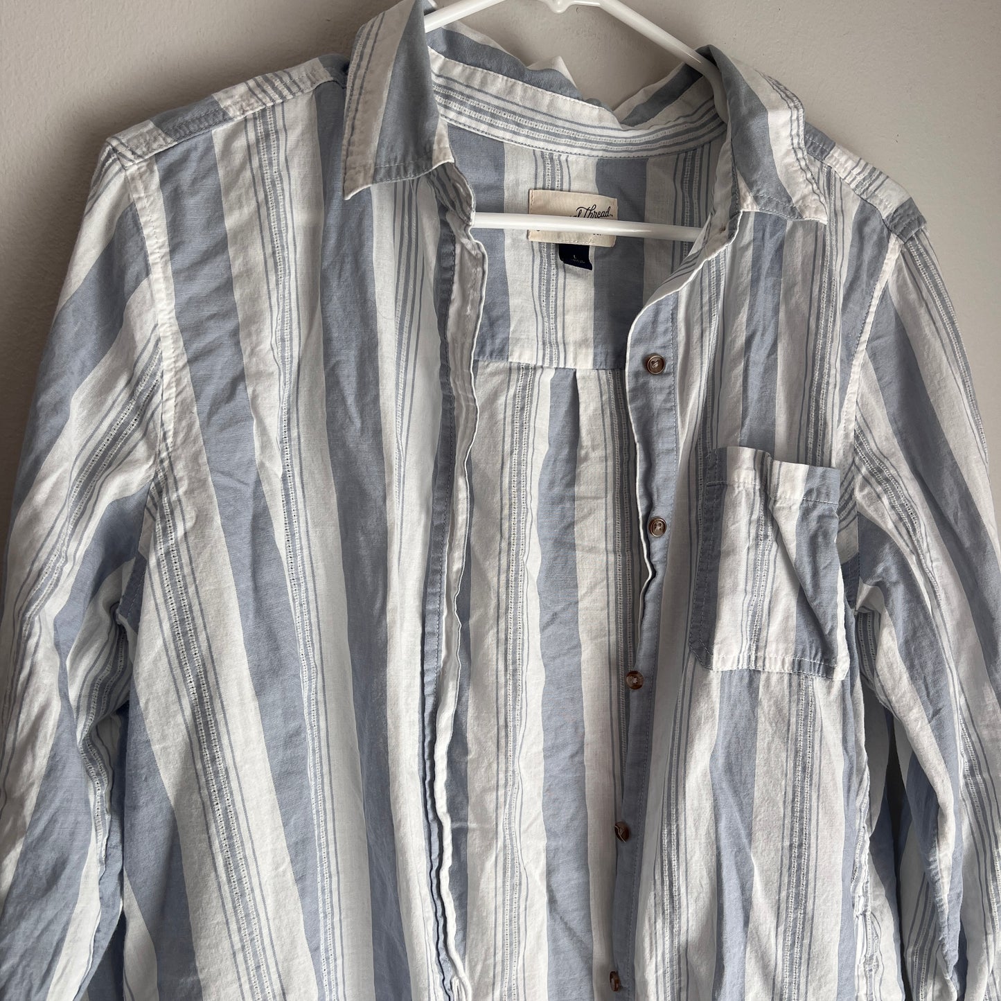 Striped Cotton Button Up