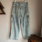 H&M Divided Hi-Rise Cargo Wide Leg Jeans