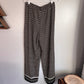 H&M Patterned Wide Leg Trouser Pant