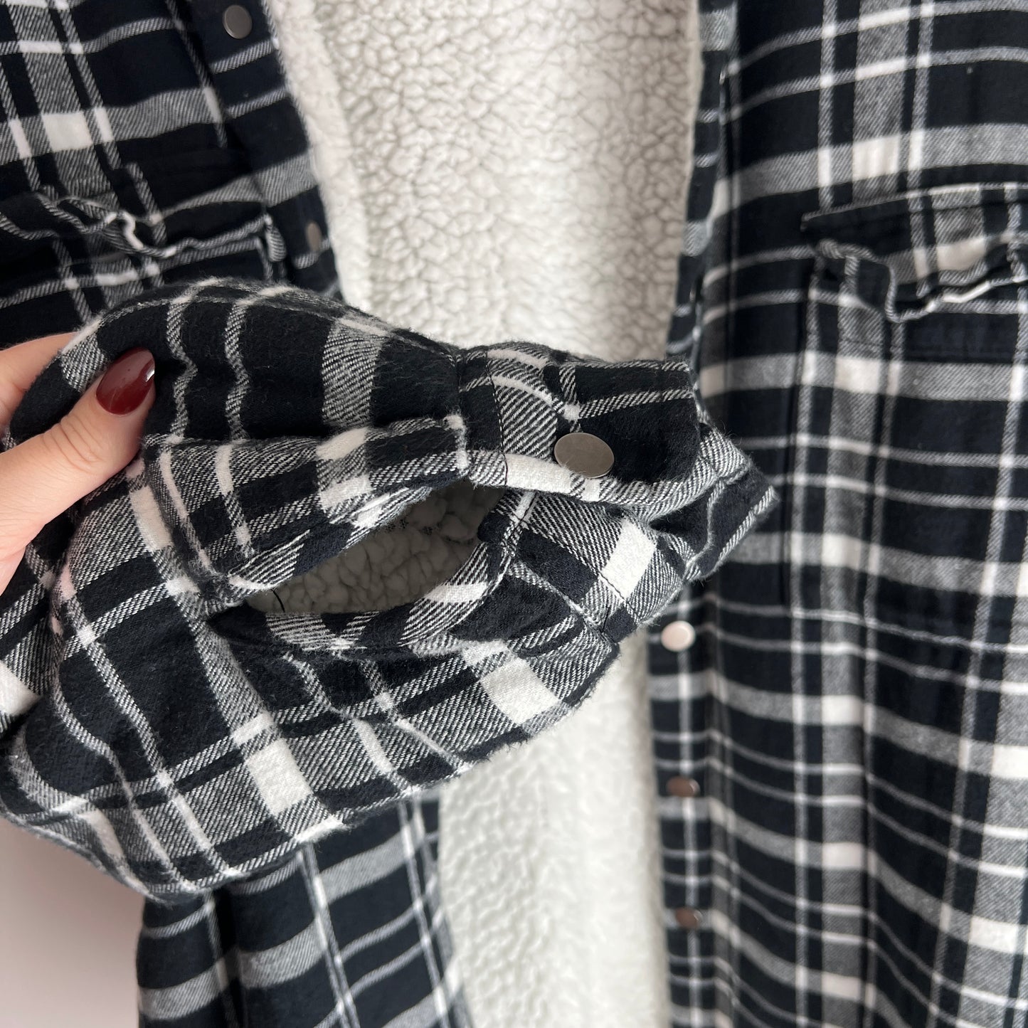Pacsun Sherpa Lined Flannel Shacket