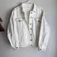 POL White Denim Studded Jacket