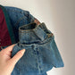 Vintage '80s Current Seen Denim Flannel Lined Jacket