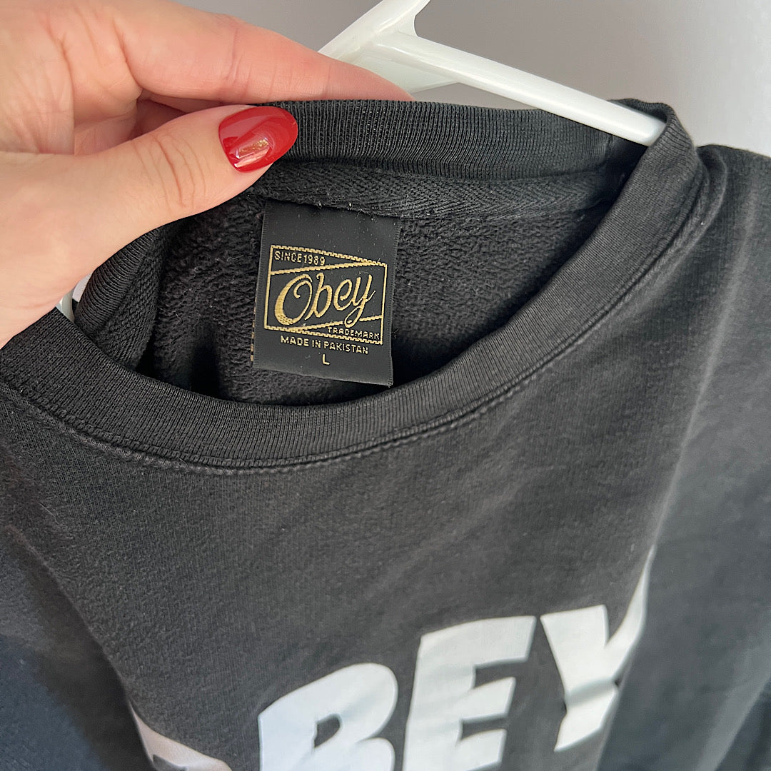 Obey Font Crewneck Sweatshirt