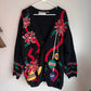Vintage Jennifer Moore Jingle Bell Christmas Cardigan Sweater