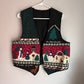 Vintage Handmade Quilted Snowman Christmas Vest