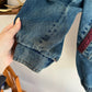 Vintage '80s Current Seen Denim Flannel Lined Jacket