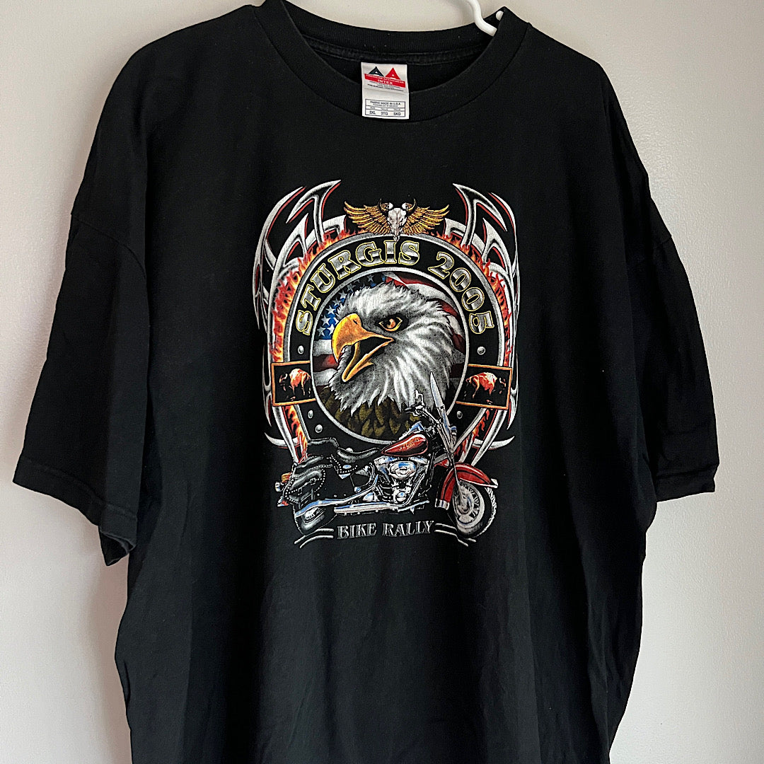 Vintage '05 Sturgis Bike Week Eagle Graphic Tee