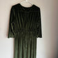 Baltic Born Sofia Velvet Maxi Dress Olive - NWT
