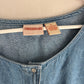 Vintage Crossroads Denim Pearl Snap Button T-Shirt