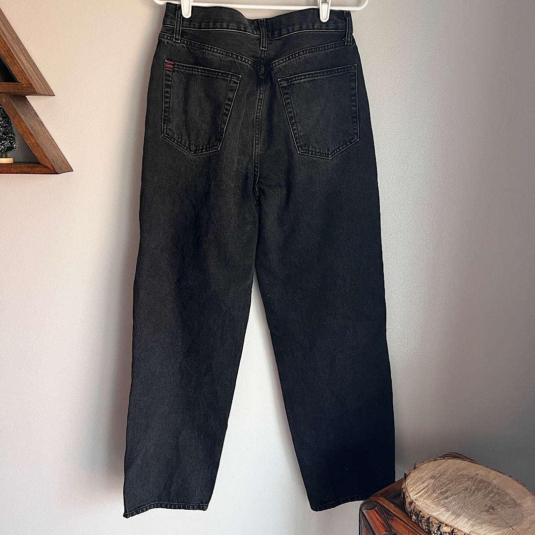 BDG Urban Outfitters High Rise Baggy Distressed Black Jeans (29)