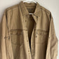 Vintage Faded Glory Tan Denim Button Up Shirt