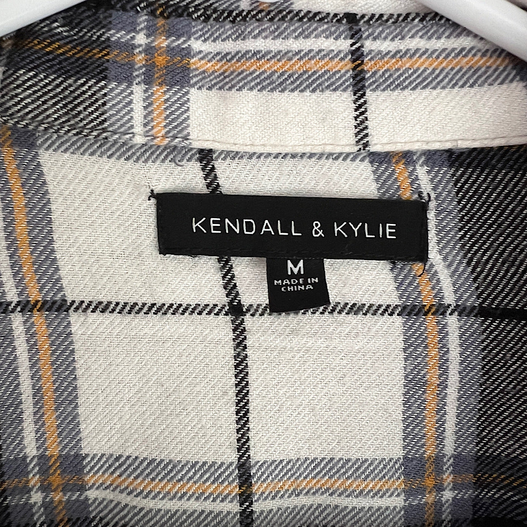 Kendall & Kylie Plaid Button Shirt