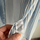 Vintage Liz Claiborne Blue and White Striped Lightweight Button Up Shirt