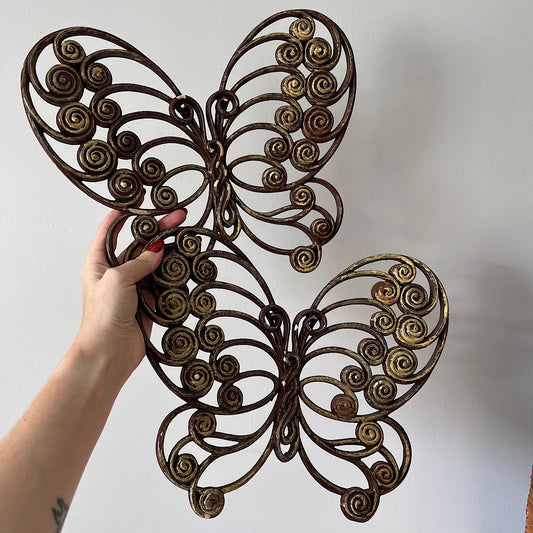 Vintage 70's Burwood Butterflies Wall Decor