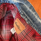 Vintage Levi's Plaid Lined/Quilted Sleeves Denim Jacket Standard Trucker