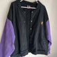 Vintage WEK Vikings Denim Varsity Bomber Jacket