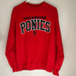 Stillwater Ponies Champion Embroidered Red Crewneck Sweatshirt