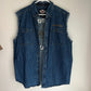Vintage Harley Embroidered Denim Vest