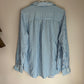 Vintage Liz Claiborne Blue and White Striped Lightweight Button Up Shirt