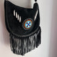 Suede Beaded Fringe Bag