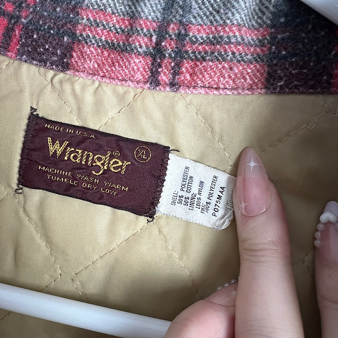 Vintage Wrangler Quilted Flannel