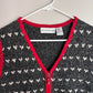 Vintage Croft & Barrow Knit Christmas Zip Up Vest