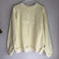Vintage Butter Yellow Minnesota Waffle Crewneck Sweatshirt