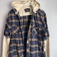 Vintage Fender Flannel Hoodie w/ Long Sleeve