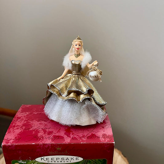 Vintage 2000 Celebration Barbie Hallmark Keepsake Ornament