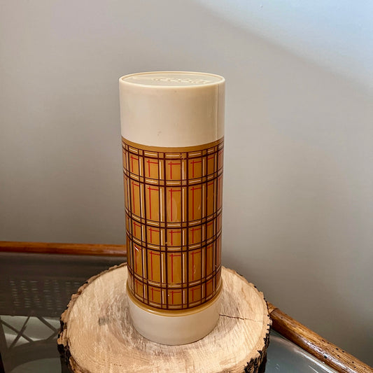 Vintage Aladdin Plaid Hot/Cold Quart Thermos