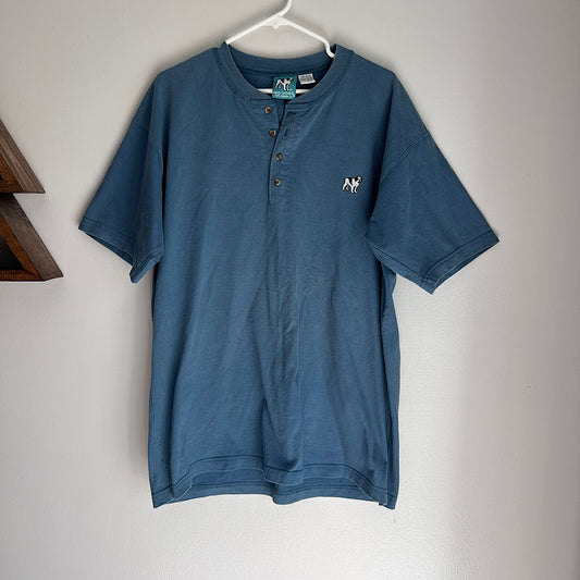 Vintage Big Dogs Embroidered Button T-Shirt