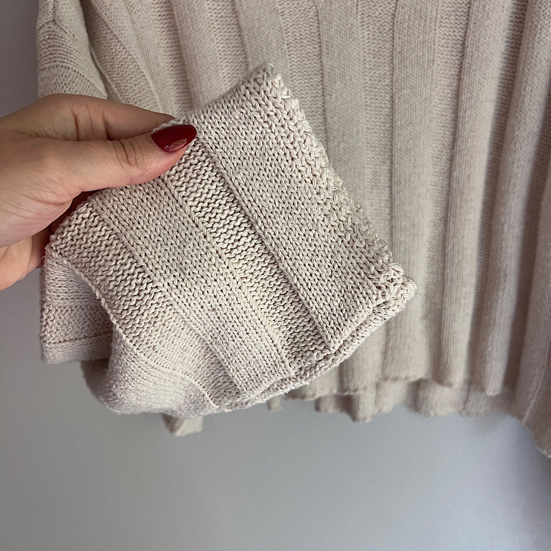 LA Hearts Cream Ribbed Sweater