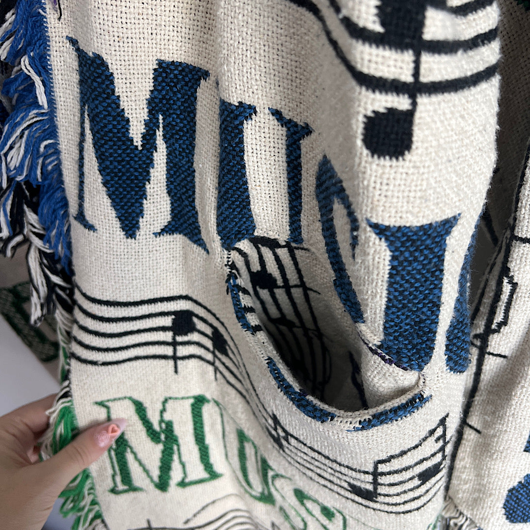 Vintage Music Blanket Jacket