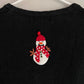 Vintage White Stag Snowman Trees Embellished Knit Christmas Vest
