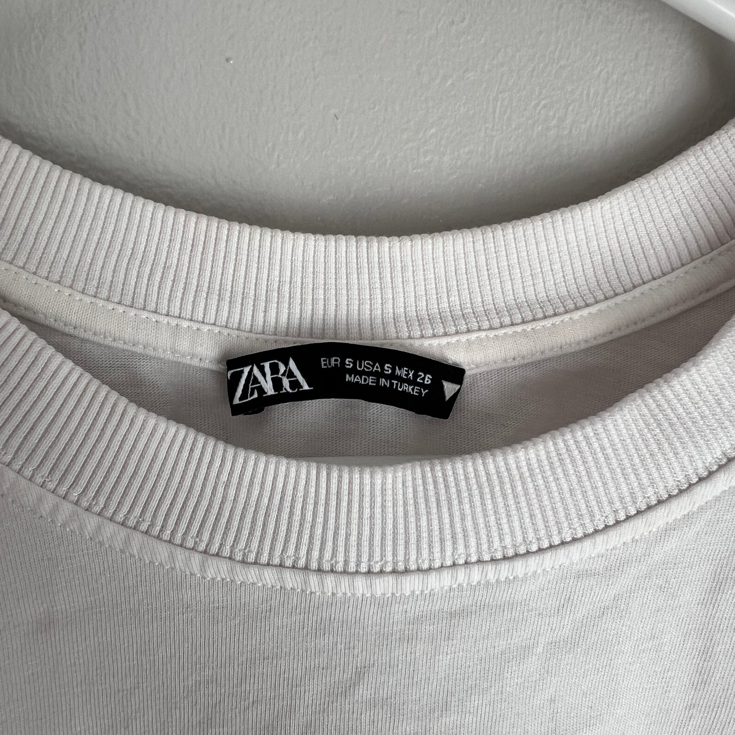 Zara cropped Paris Tee