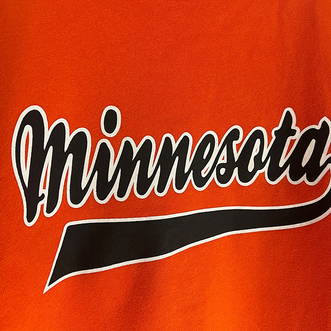 Minnesota Neon Orange and Black Crewneck Sweatshirt
