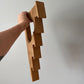 Vintage Wood Trinket Stair Step Shelf with Heart