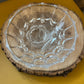 Vintage Crystal Ornate Glass Trinket Bowl