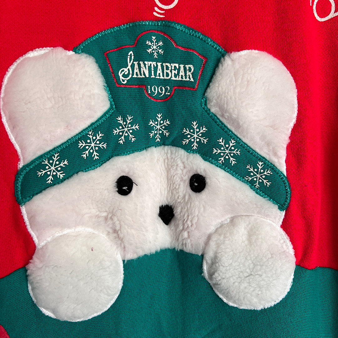 Vintage 1992 Dayton's Santabear Christmas Nighty Sweatshirt