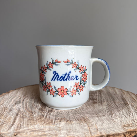 Vintage 'Mother' Floral Mug